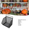 3PCS Adhesive Hooks Hanging Wire Basket 13.2x10x15cm Black Small Wire Storage Basket Open White Wall Mount Storage Basket