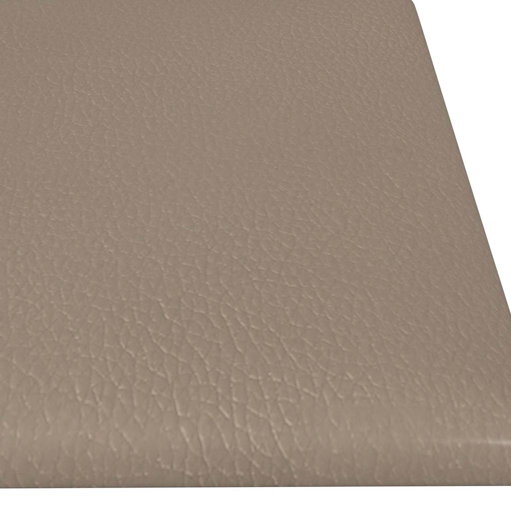 Wall Mounted Headboard Panels 12 pcs Cappuccino 60 x 15 cm Fabric