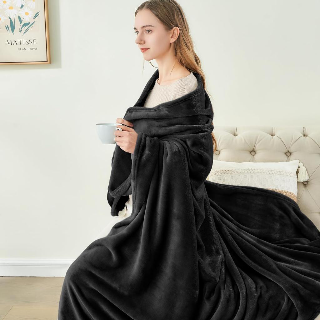 All Season Lightweight Super Soft Cozy Blanket for Bed Throw Size Flannel Fleece Blanket for Winter