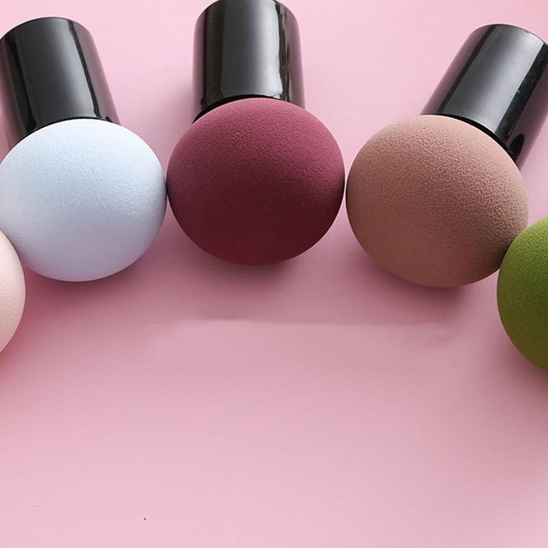 1 Pc Cute Makeup Face Coverup Mushroom Head Sponge Powder Puff Comfortable Hygiene Fashion Cosmetic