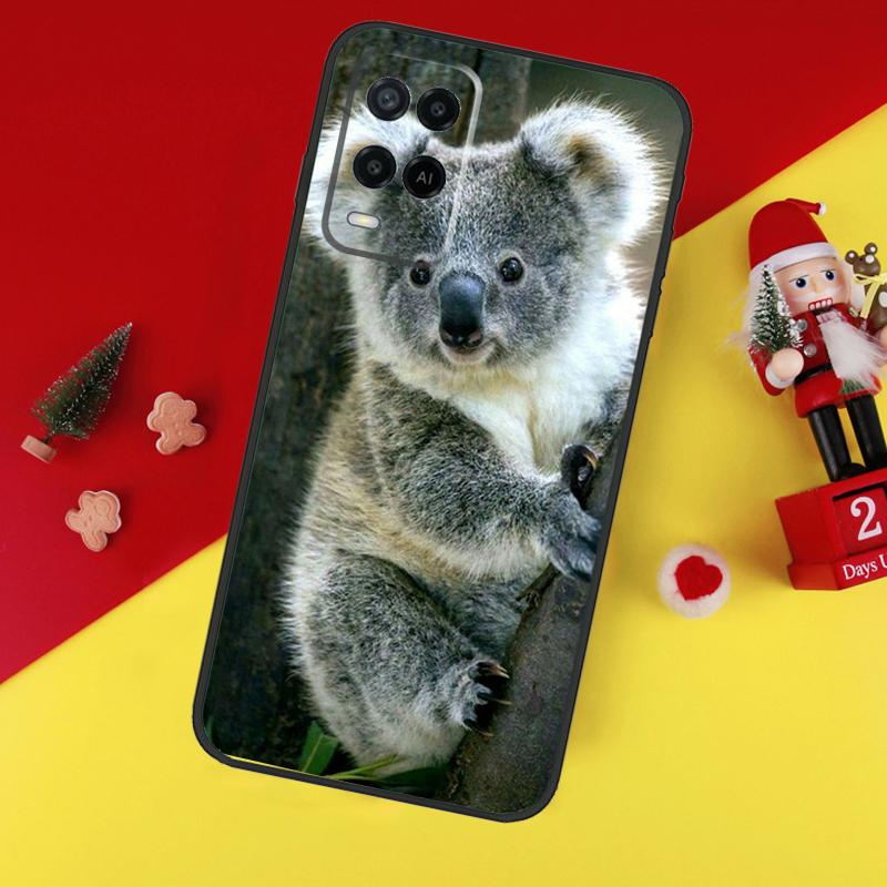 Koala Case For Oppo A94 A74 A54 A60 A40 A80 A16 A76 A96 A98 A58 A78 A18 A38 A57 A17 A15 A5 A6 Pro