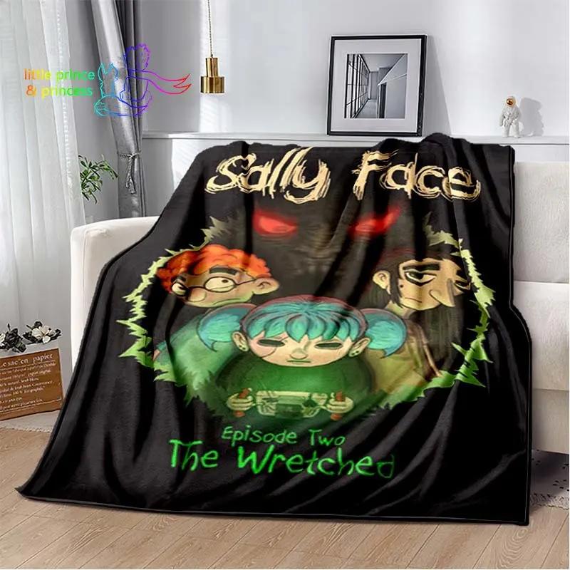 Плед Sally Face Игровые пледы Покрывало на диван Фланелевое Декоративные Подарки для детей и взрослых Плед для дома Уличный одеяло