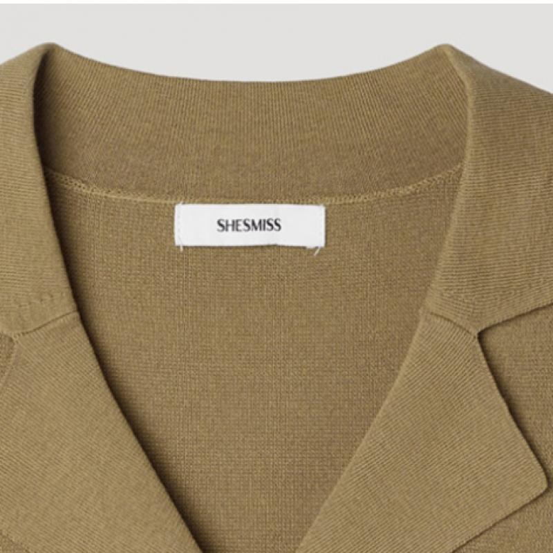 [She S miSS] Открытый воротник V-образный вырез трикотаж SSkpop21640 Ol