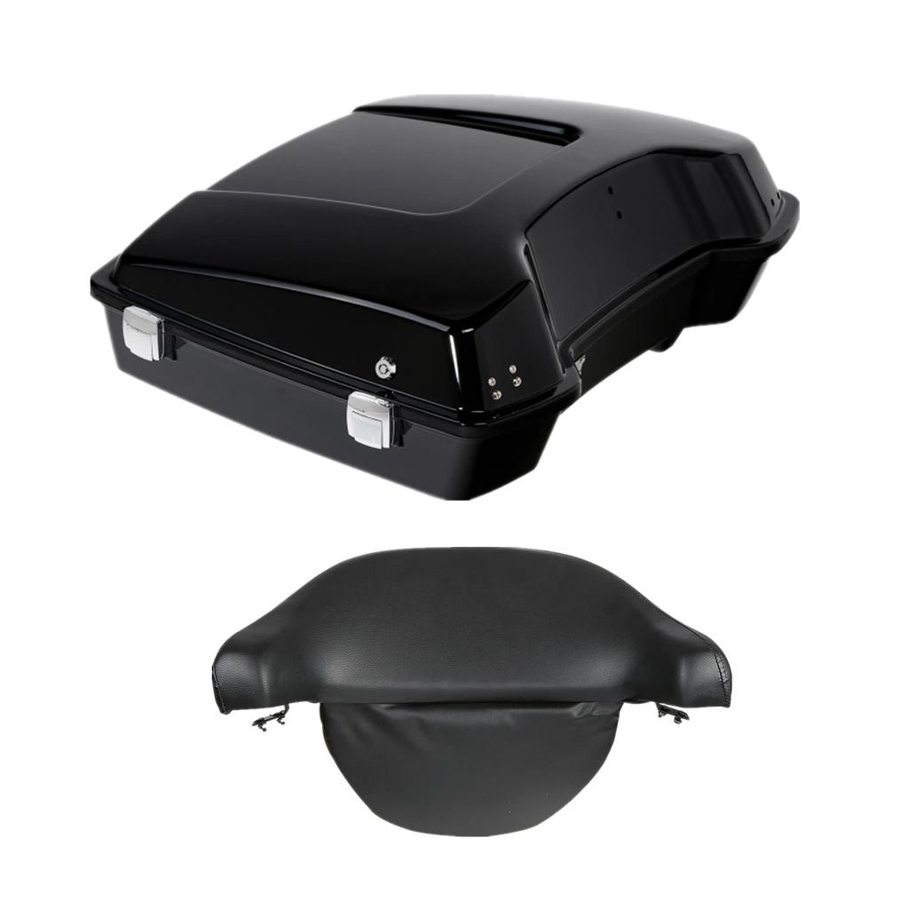 Motorcycle Razor Trunk Backrest Pad For Harley Touring Road King Road Glide 1997-2013