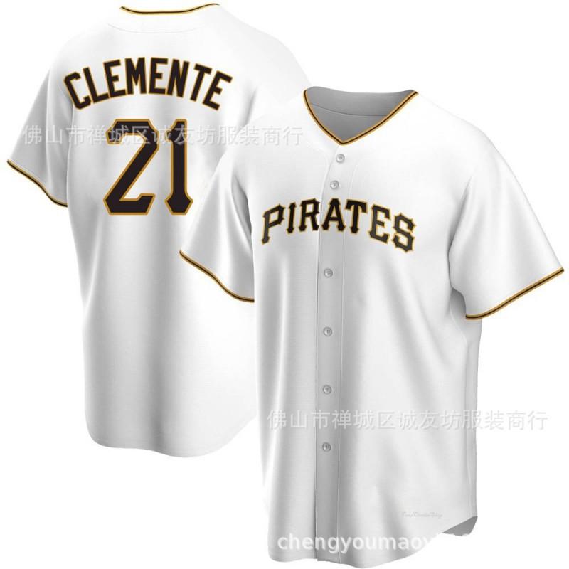 Pittsburgh Pirates Roberto Clemente 21 Fan Baseball Jersey Unisex Cotton Blend Tee Sportswear