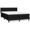 Maison Exclusive - Sommier à lattes de lit avec matelas Noir 140x190 cm Tissu