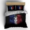 Lion face, tricolor design. Bedding sets Duvet cover sets Duvet covers Pillowcases(1*Duvet Cover 2*Pillowcases without duvet insert)
