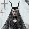 Halloween Gothic Black Antelope Horns Headband Dark Devil Sheep Horns Witch Costume