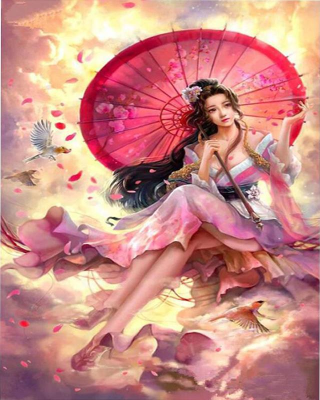 Алмазная картина Новые эльфы и ангелы 5D DIY Алмазная вышивка Пейзаж Цветы Стразы Мозаика Набор для рукоделия