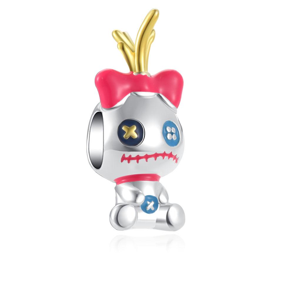 Brand New Cute Animal Mouse Bead Component Couple Pendant Bead Component, Ideal Designed For Authentic Original European Bracelet High Quality Fine