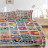 Custom Textile Tom Jerry Bedding 3 Piece Set HD Print Duvet Cover Pillowcases for Teens Adult Bedroom Decoration