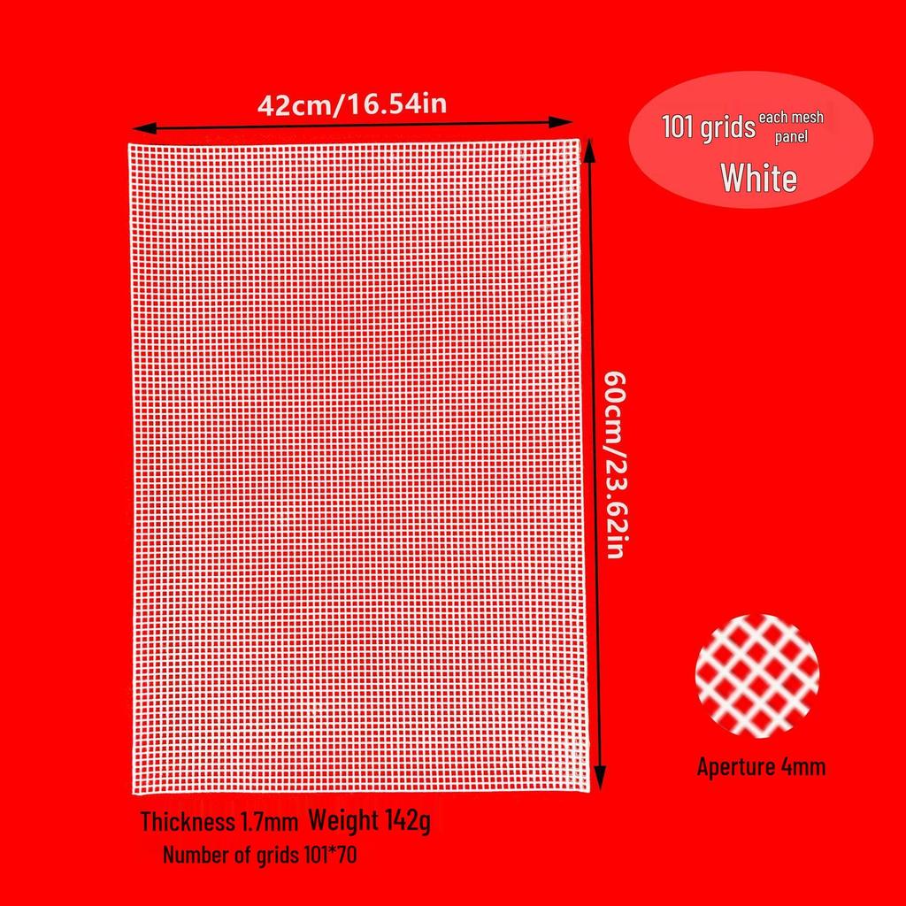Пластиковая сетка для сумок DIY, круглые углы, квадратные отверстия, диаметр 2,5 мм/4 мм