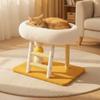 Cat Tree with Bed Comfortable Cat Scratching Post with Bed Furniture Velvety Soft for Indoor Cats, Living Room, Apartment