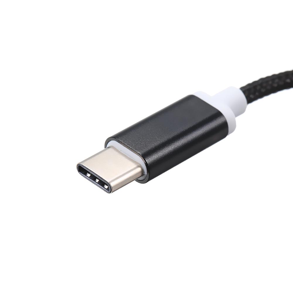 Аудиокабель AUX типа C с разъемом 3,5 мм, адаптер-переходник USB-C «папа» на разъем для наушников 3,5 мм «мама»