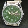 Seiko 5 АВТОМАТИЧЕСКИХ 6309A ВИНТАЖНЫХ ОТРЕМОНТИРОВАННЫХ ЯПОНСКИХ МУЖСКИХ ЗЕЛЕНЫХ ЧАСОВ a441680-a
