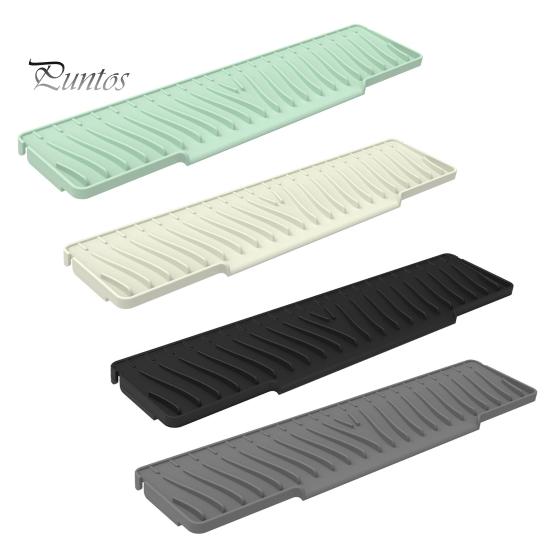 Силиконовый коврик для слива воды для кухонной раковины, противоскользящий коврик для сбора воды с полосатыми канавками