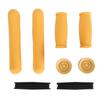 Crutch Pad Set Soft Rubber Hand Grip Underarm Pad Non Slip Tip for Aluminum and Wooden Crutches
