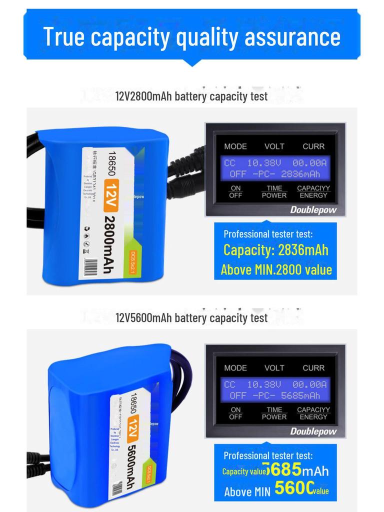 12 В 18650 литиевый аккумулятор для аудиоинструментов - Высокая емкость