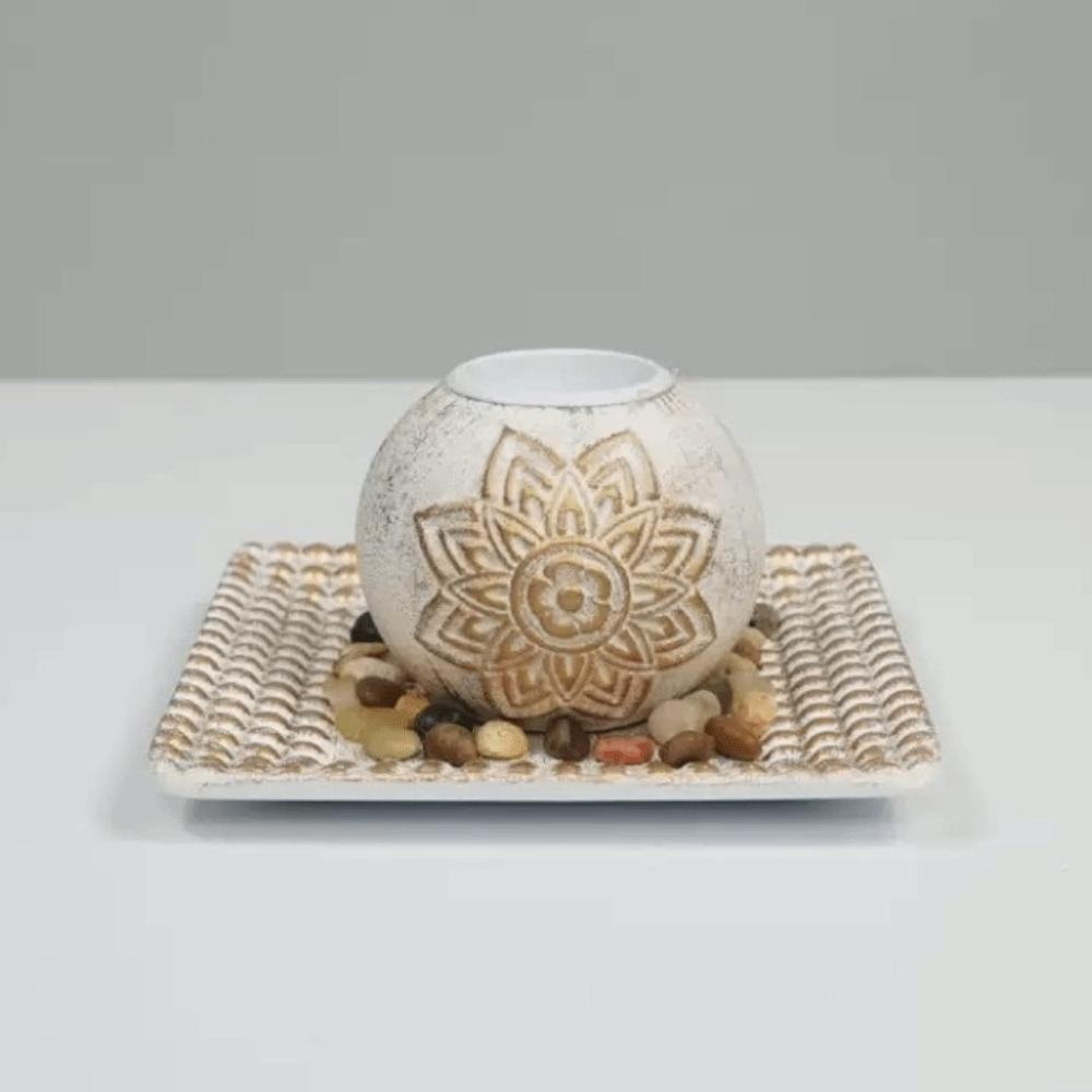 with Tray Tealight Candlestick Wood Wooden Candle Holder Decorative Candlestick  Bedroom