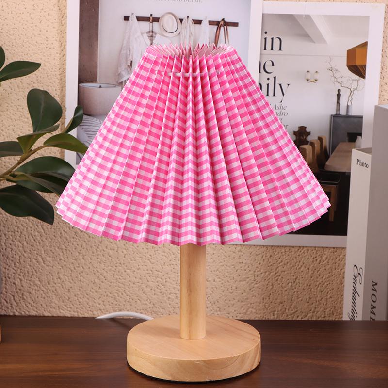 1Pc Ceiling Decor Fabric Pleated Lampshade Modern Washable Table Lamp Cover Diy Retro Chandelier Cloth Cover Living Dining Room
