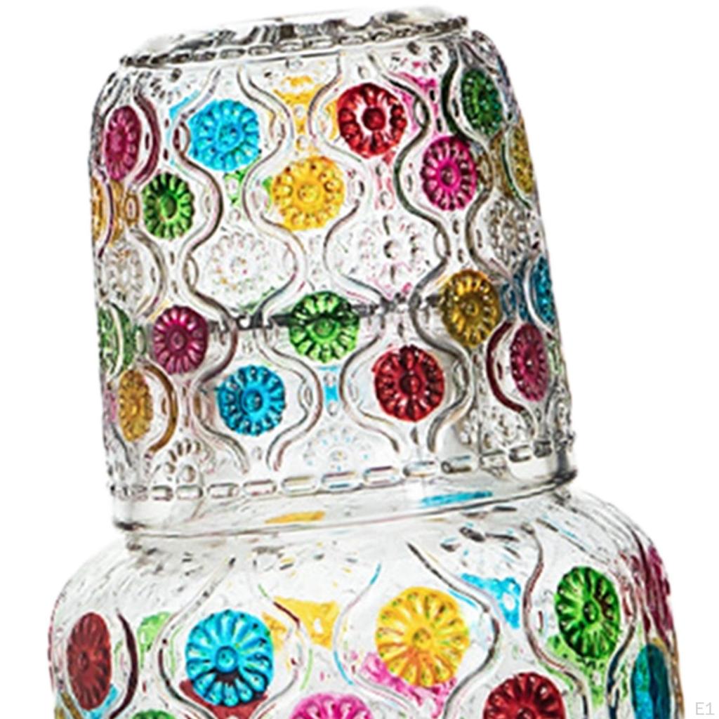 Прикроватный стеклянный кувшин для воды и набор для подарков для дома, вечеринки, гостиной, чашки