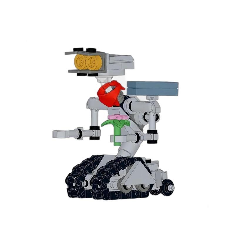 Конструктор MOC, фигурка, мини-версия Пятого Элемента, модель робота Джонни 5, выставочный экземпляр