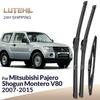Для Mitsubishi Pajero Shogun Montero V80 2007-2015 2008 Передние и задние щетки стеклоочистителя Стеклоочиститель Лобовое стекло Окно 22"+20"+12"