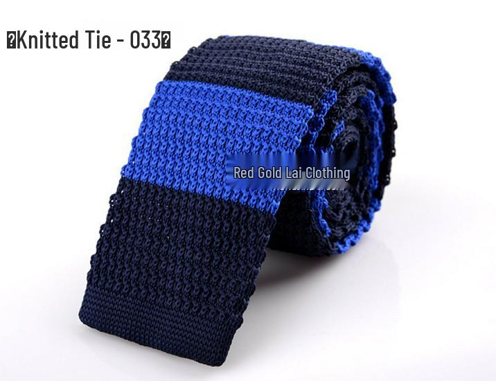 Японский вязаный галстук для мужчин - Узкий аксессуар школьной формы