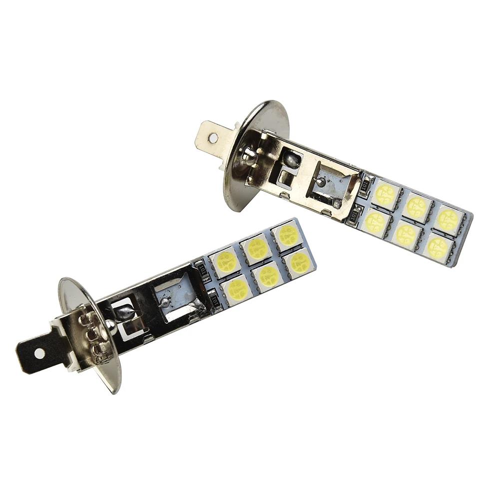 Beam Fog Lights H1 12V-24V Parts Replacement 2pcs Set Super White Vehicle 6000K Bulbs Headlight Kit LED Aluminum Bulbs 7