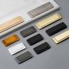 Aluminum Alloy Cabinets Closets Handle Flat Concealed Buckle Gusset Furniture Hardware