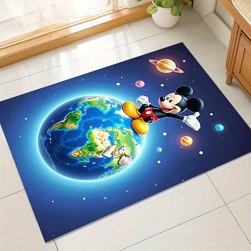 1pc. Mickey Mouse Globe Rug - Home Decor, Office Carpet, Chair Cover, Outdoor Mat, Gift Ideaz041137