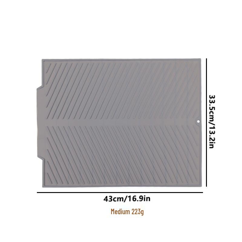 Silicone Sink Mat: Heat-Resistant Drying Rack for Dishes, Fruits, and Vegetables