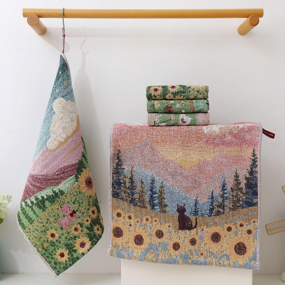 34x40см Кухонное полотенце Быстросохнущее Чистый хлопок Посудное полотенце Большое полотенце для рук Дом Ресторан