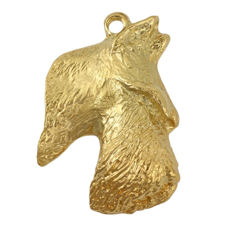 Scottish terrier, Aberdeen Terrier, Scottie - necklace with a dog in a gift box, gold-plated pendant for a dog lover, striking jewelry by Art-Dog