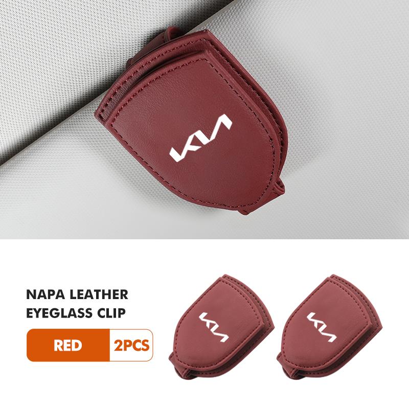 For KIA Car Glasses Holder Sun Visor Sunglasses Clip Card Accessories Rio K5 K2 Sportage Ceed Sorento Picanto Stinger Soul BO2