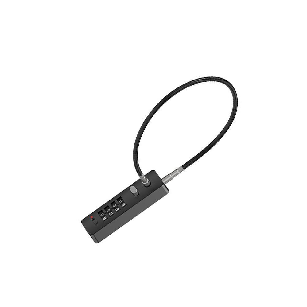 Waterproof Password Padlock 4 Digit Combination Door Locker Cable Lock Hardware Accessories