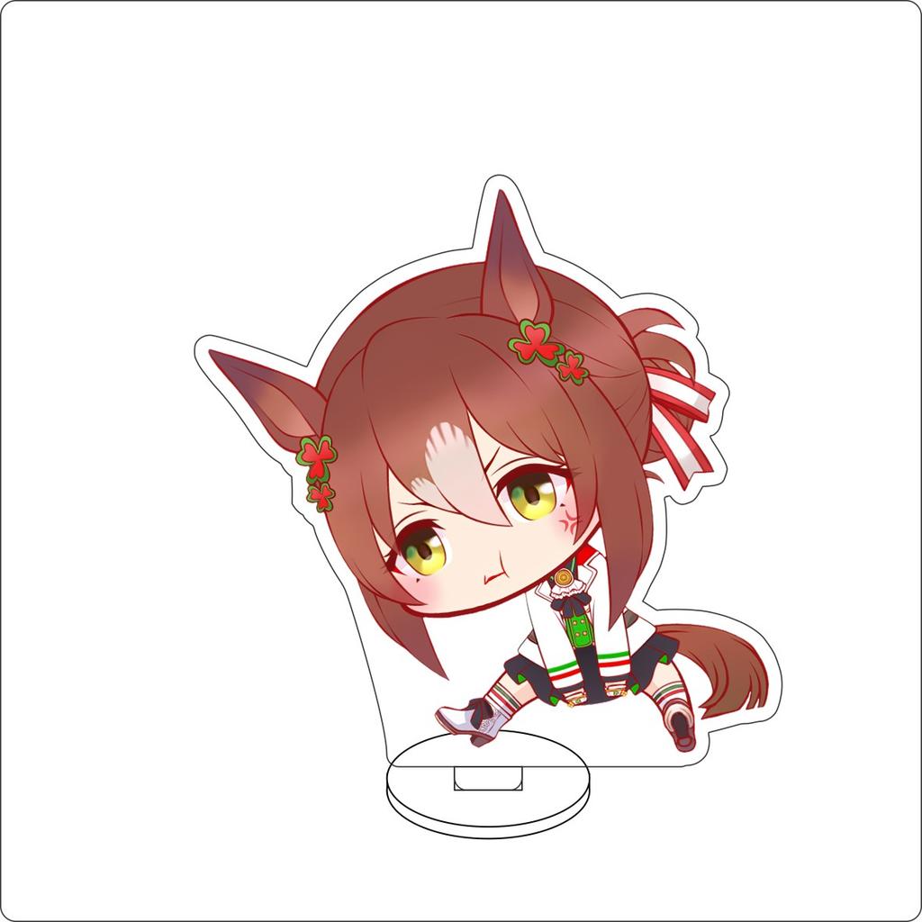 10 см Аниме Pretty Derby Фигурка Стенд Модель Daiwa Scarlet/Satono Diamond Милый Декор для Стола Стоячий Знак Подарки