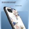 Чехол для iPhone 16e с цветочным узором, защитная накладка для телефона из ТПУ + закаленного стекла