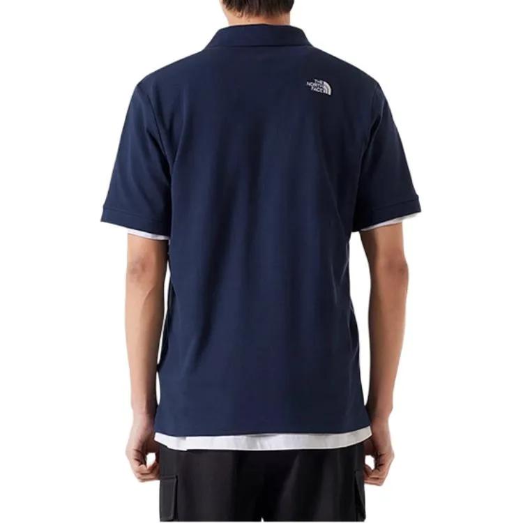 THE NORTH FACE All Day Classic S / S Polo Shirt Men's Marine Blue (Unisex) Polo Shirts NI7PQ12B