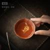 Ретро фиолетовая песочная чайная чашка питьевая чаша для чая чашка для чая домашняя глиняная с серебряным узором мастер-чашка чашка для ароматизации личная чашка пресс-чашка
