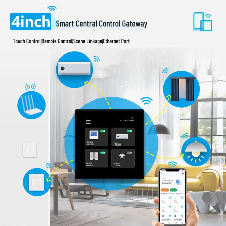 Tuya Smart 4-дюймовый Zigbee-шлюз с голосовым управлением Alexa - Версия Linux