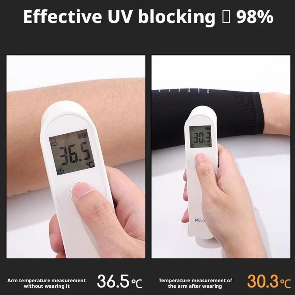 1 пара летних рукавов UPF50+, прохладные, дышащие, для езды на велосипеде, унисекс, рыбалки, поддержка I J3W2