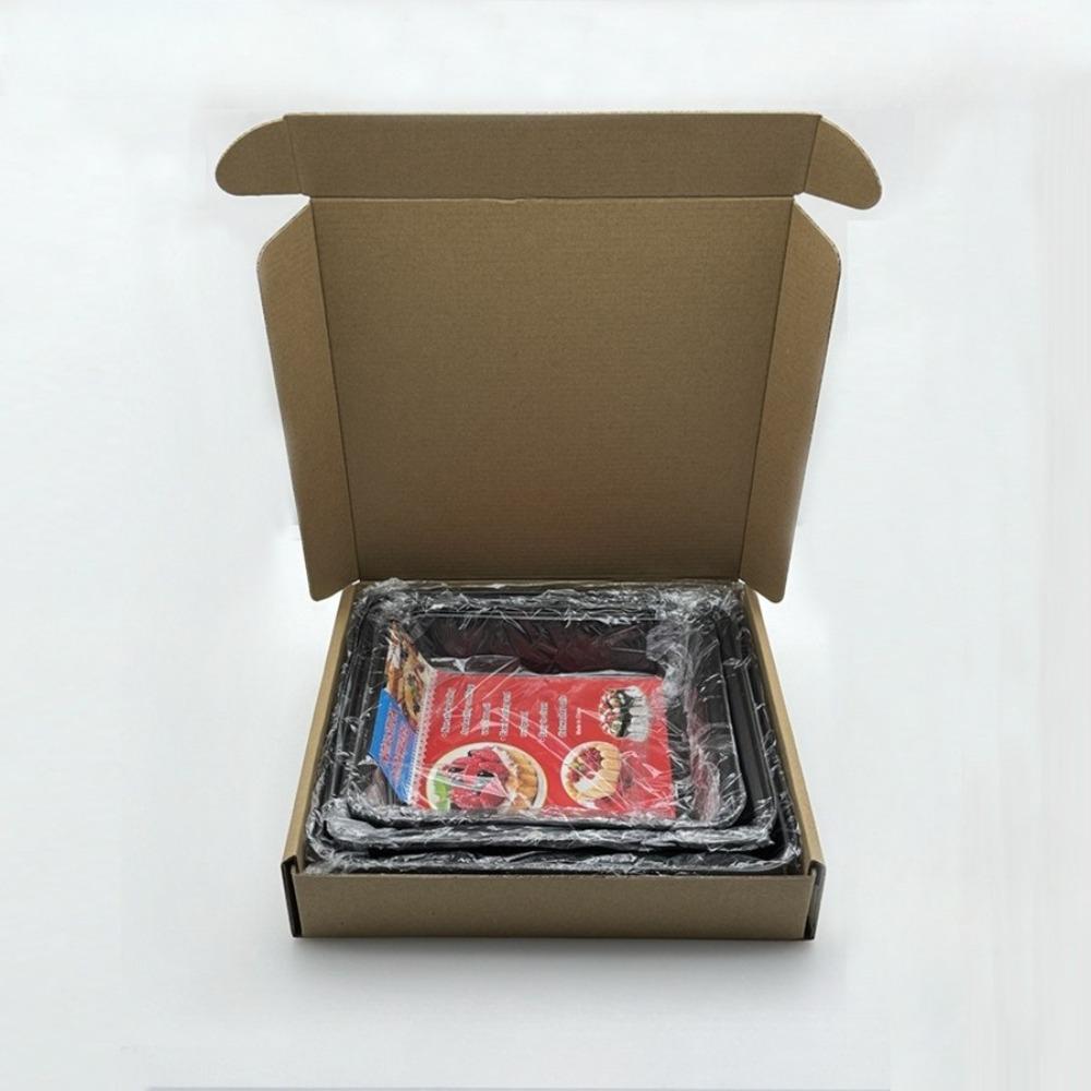 Сковорода из углеродистой стали с антипригарным покрытием, прямоугольный противень для выпечки хлеба, тостов, тортов, формы для выпечки, сделай сам, противень для выпечки, кухонная утварь