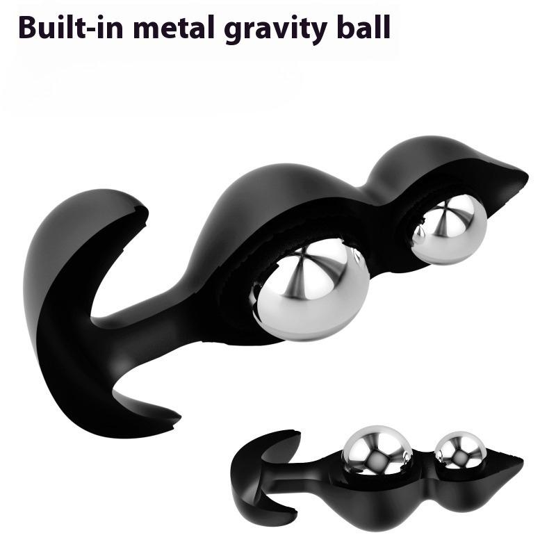 Анальная пробка со стальными шариками Анальная пробка Анальные бусины Фетиш Мужской массажер простаты Секс-игрушки для женщин мужчин Анальный дилататор Батплаг