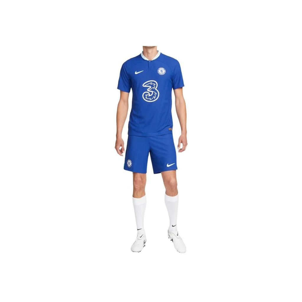 Nike Футбольная рубашка Chelsea Home Player Edition 22-23 сезона, мужские топы, синяя DJ7641-496