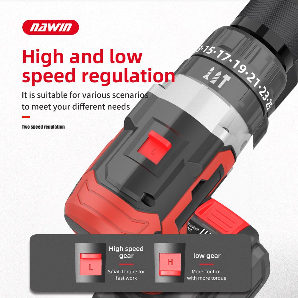 1/2 дюйма 13 мм промышленная электрическая отвертка ледобур для рыбалки 125 НМ бесщеточная ударная электрическая дрель для бетона