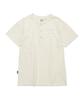 PENFIELD Выцветшая хлопковая футболка-henley с коротким рукавом Цвет: Слоновая кость_Fs2Kt22U