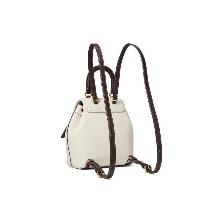COACH Riya Cow Leather Backpack Medium Women's White (Unisex) Backpacks CH588 B4CAH