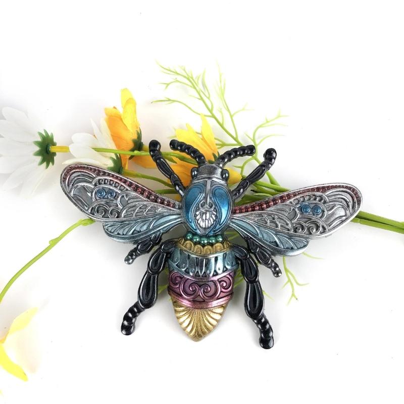 Glossy Large Bees-shape Ornaments Silicone Epoxy Resin Mold DIY Keychain Pendant Jewelry for Valentine Gift Craft