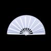 1 шт., высокое качество, китайские боевые искусства, танцевальный веер, складной одноцветный пластиковый веер для кунг-фу, ручная работа